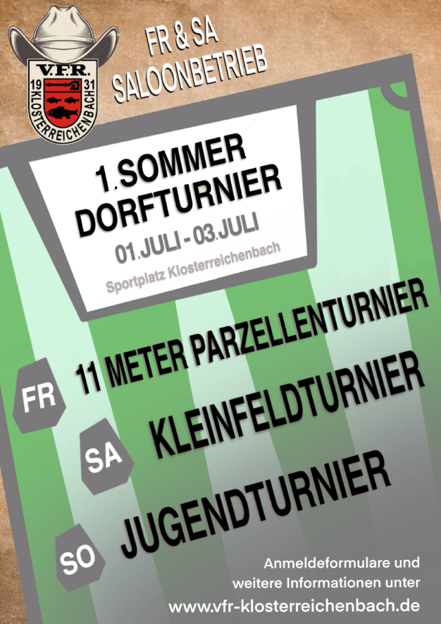 Flyer Sommer Dorfturnier